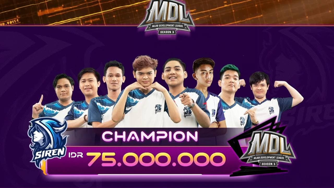 Pecahkan Mitos Siren Esports Juara MDL Season 3 ONE Esports Indonesia