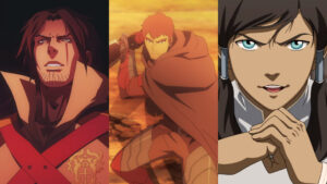Screenshots of Legend of Korra, Castlevania, and Dota: Dragon's Blood