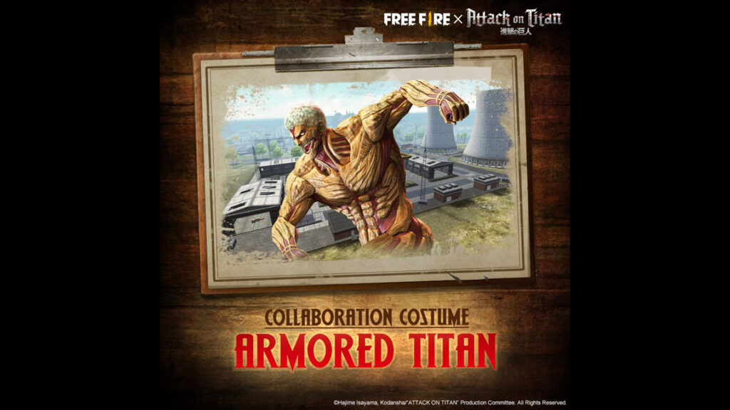 The Free Fire x Attack On Titan collaboration is the anime