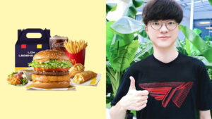 Side-by-side of Faker and McDonald's LCK Legend Pack