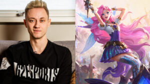 G2 Esports Rekkles and LoL champion Seraphine