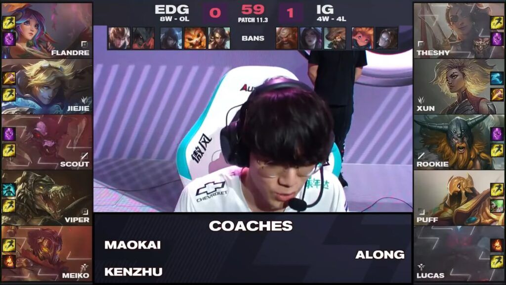 After carrying IG this weekend, does Puff deserve more playtime? EDG vs IG game two draft, LPL Spring 2021