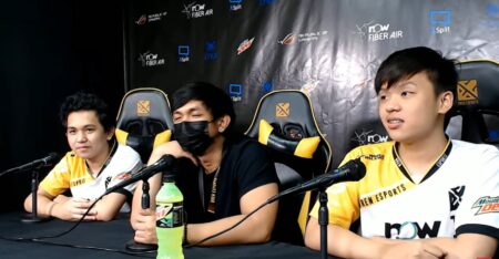 Mobile Legends: Bang Bang MPL PH press conference of Bren Esports with Duckey, KarlTzy, and FlapTzy