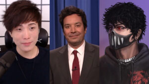 Side by side of Sykkuno, Jimmy Fallon, and Corpse Husband