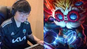 Side by side of BeryL of DWG KIA and Heimerdinger of League of Legends