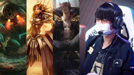 League of Legends champions Nautilus, Leona, Sett and RNG support Ming