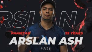 Screenshot of Arslan Ash in the WePlay Ultimate Fighting League