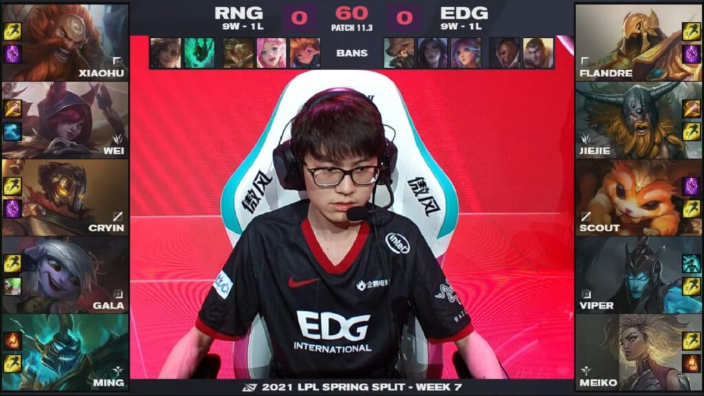 LMHT: Xiaohu đánh Tristana đường trên, RNG tiếp tục bay cao tại LPL Mùa Xuân 2021
