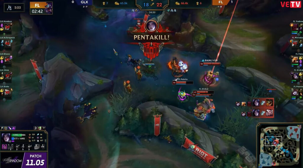 VCS Mùa Xuân 2021 - Tuần 7: Divkid giành Penta kill, FL hạ gục GLX với tỷ số 2-0