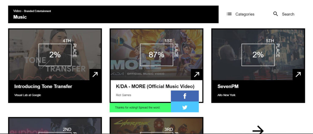 LMHT: K/DA và Seraphine đang áp đảo về lượng bình chọn tại Webby Awards