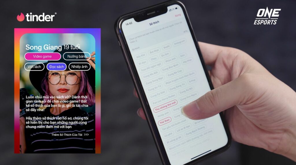 Tinder giúp gắn kết những người có chung niềm đam mê Esports như thế nào? tinder, sở thích