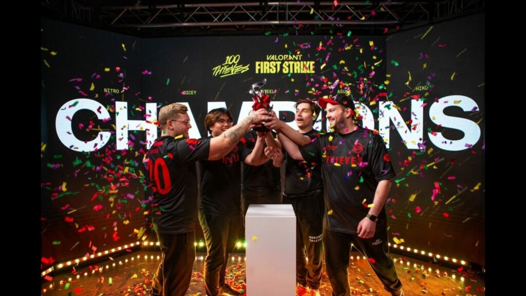 5 chiếc cúp vô địch độc đáo nhất của làng Esports 100 Thieves vô địch Valorant