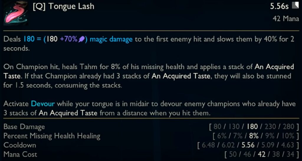 LMHT: Sau khi được làm lại, Tahm Kench đang trở thành hot pick ở khu vực đường trên Tahm Kench