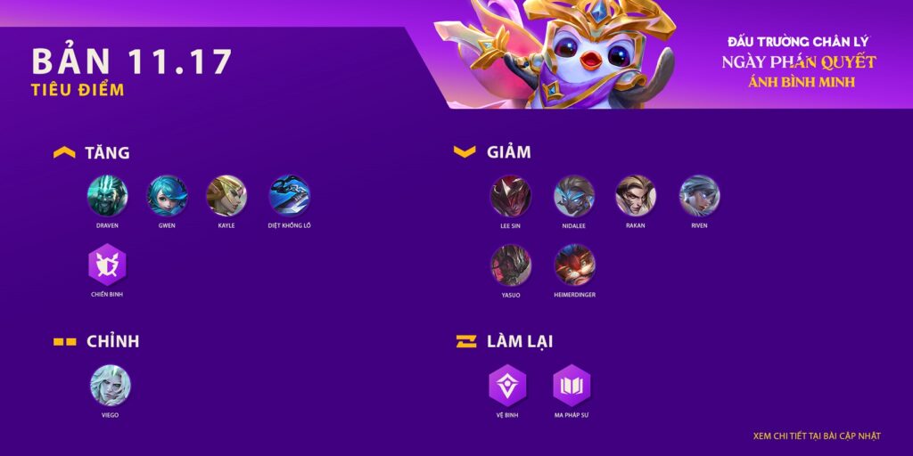 ĐTCL 11.17: Đội hình Kayle - Draven sẽ trở lại mạnh mẽ ĐTCL 11.17
