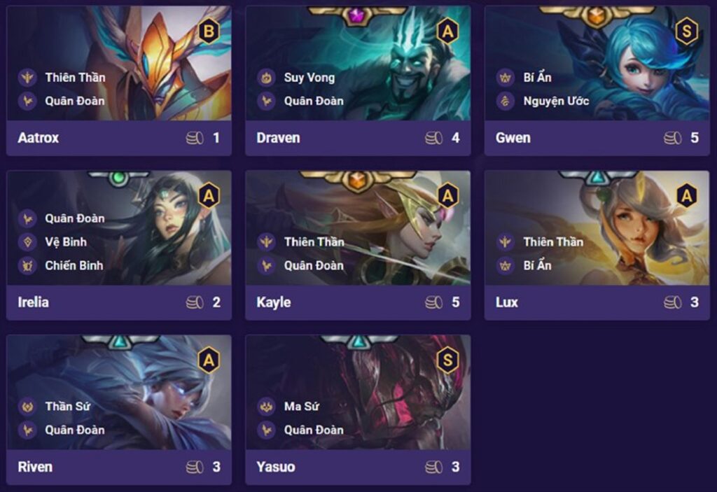 ĐTCL 11.17: Đội hình Kayle - Draven sẽ trở lại mạnh mẽ