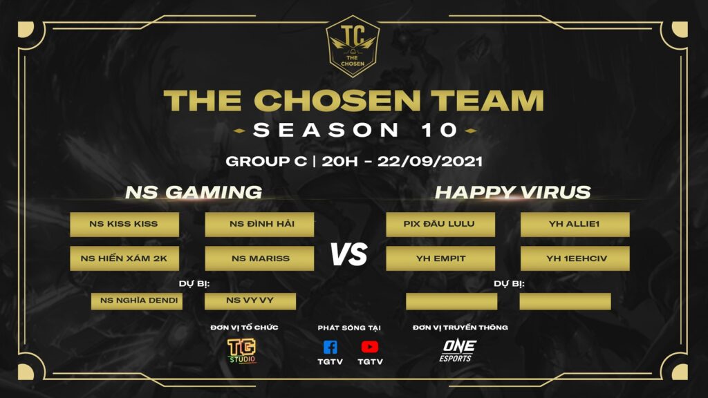 ĐTCL: Giải đấu The Chosen mùa 10 – The Chosen Team bắt đầu mở cửa đăng ký NS Gaming - Happy Virus