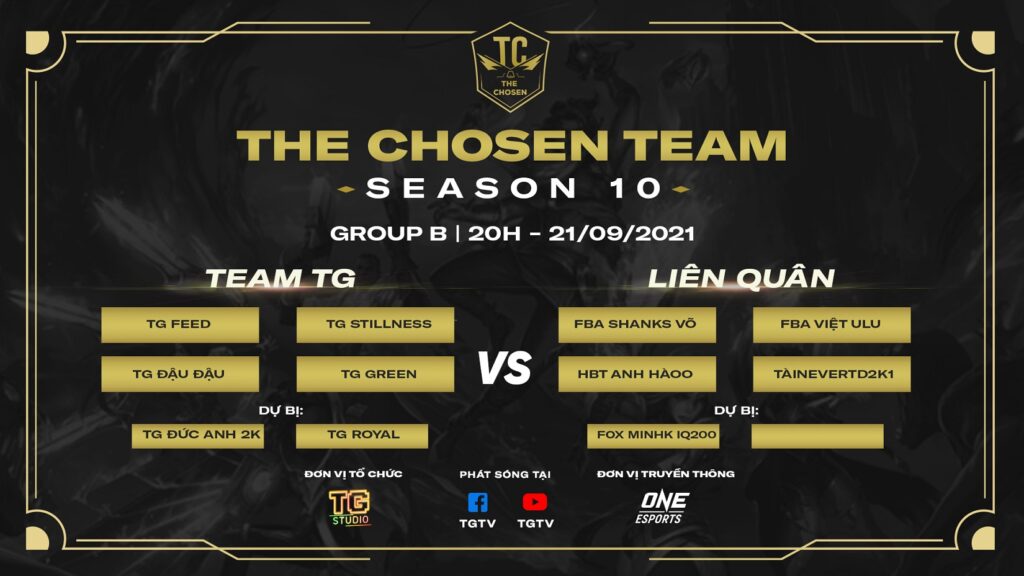 ĐTCL: Giải đấu The Chosen mùa 10 – The Chosen Team bắt đầu mở cửa đăng ký Team TG - Liên Quân