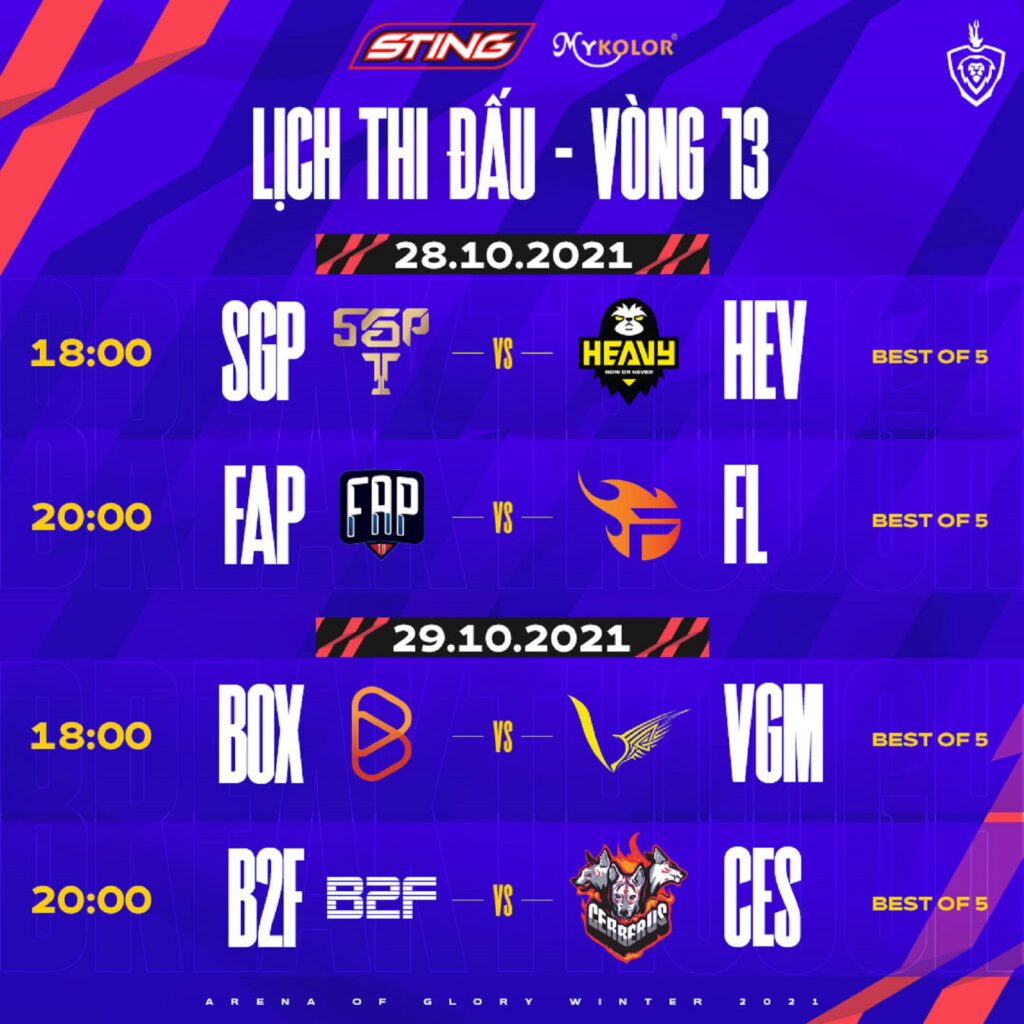 ĐTDV Mùa Đông 2021: Lịch thi đấu vòng bảng và thể thức vòng Playoffs