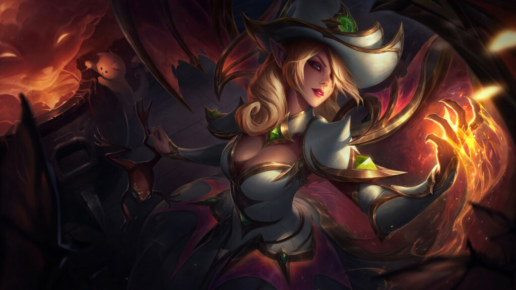 LMHT: Riot Games hé lộ chùm trang phục Halloween 2021, Morgana có trang phục Hàng Hiệu