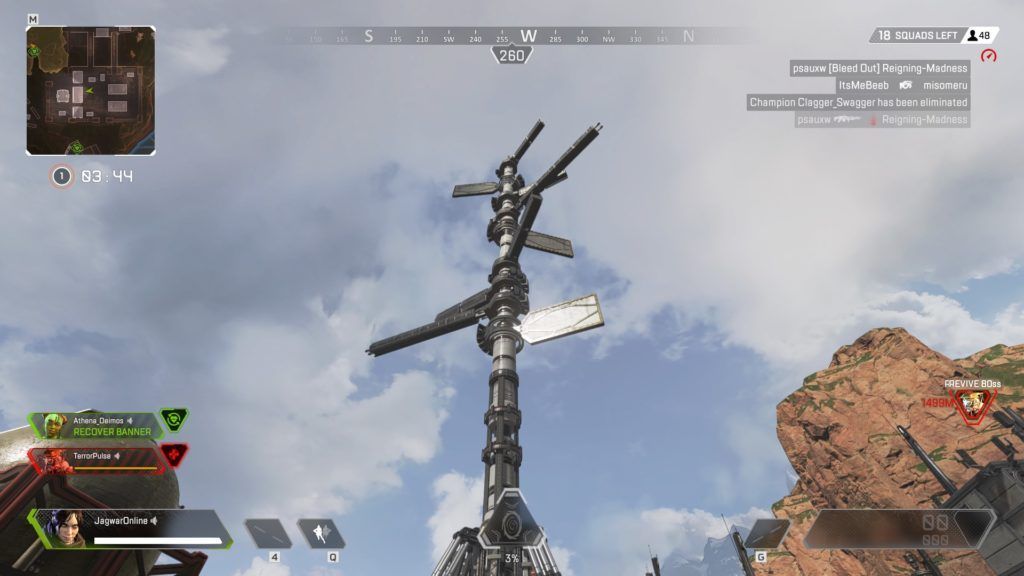 The Repulsor Tower in Apex Legends is now spinning