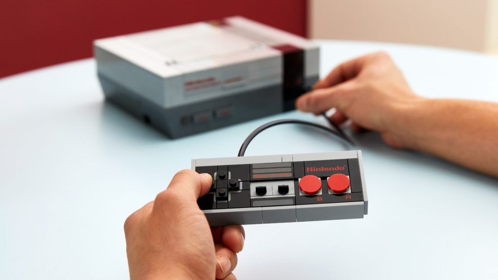 super mario lego tv set