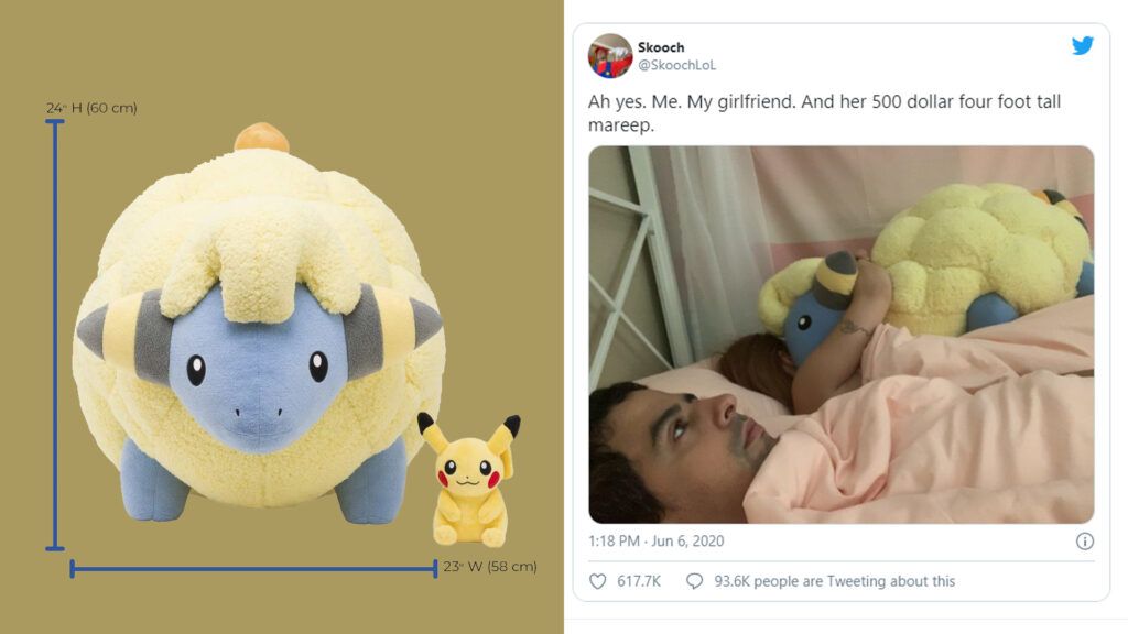 4 foot mareep plush