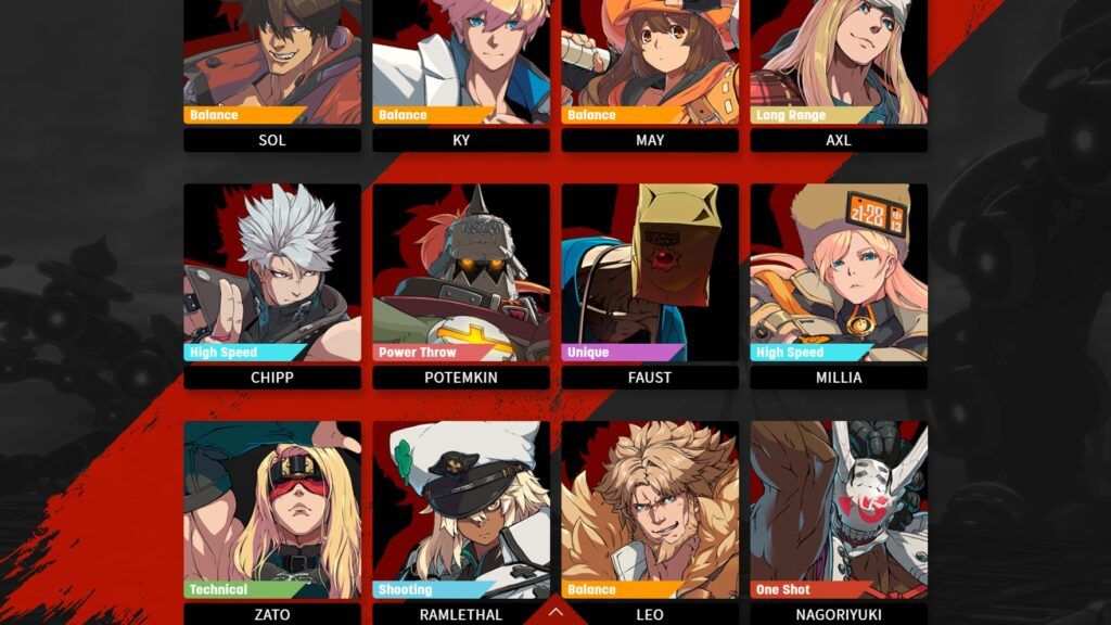 Character Page of the Guilty Gear Strive website