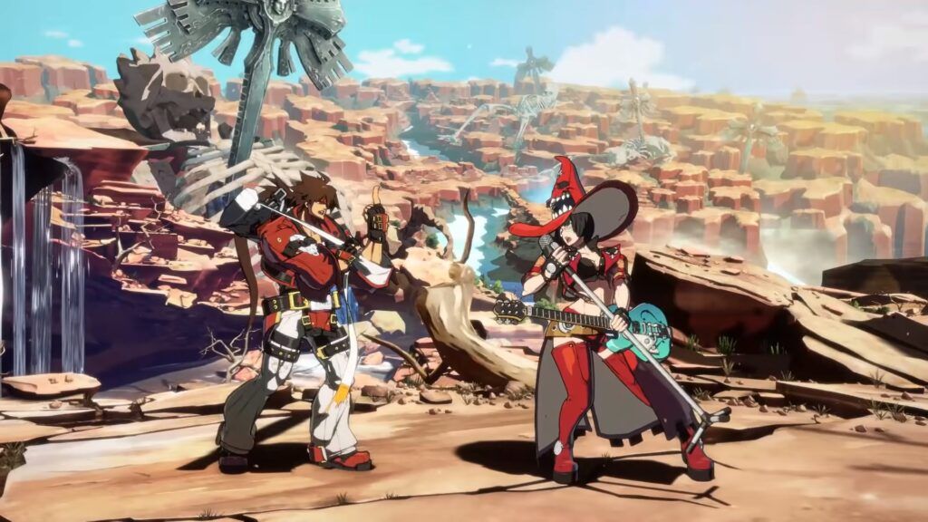 Sol and I-No taunt together