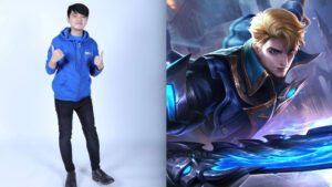 Mobile Legends influencer and Facebook streamer, Sky Wee and MLBB hero, Alucard