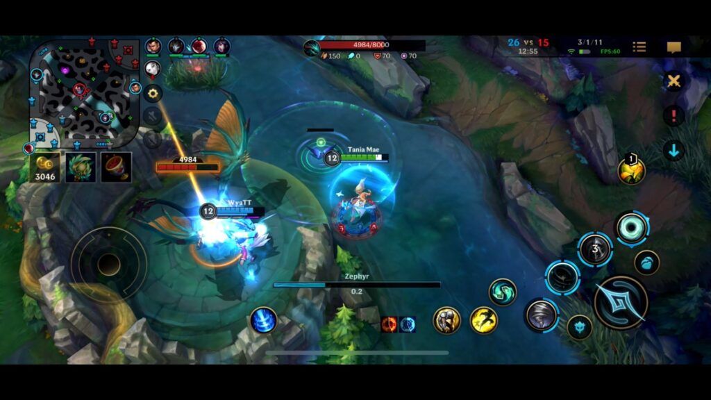 Janna and Ahri doing Ocean Dragon in Wild Rift