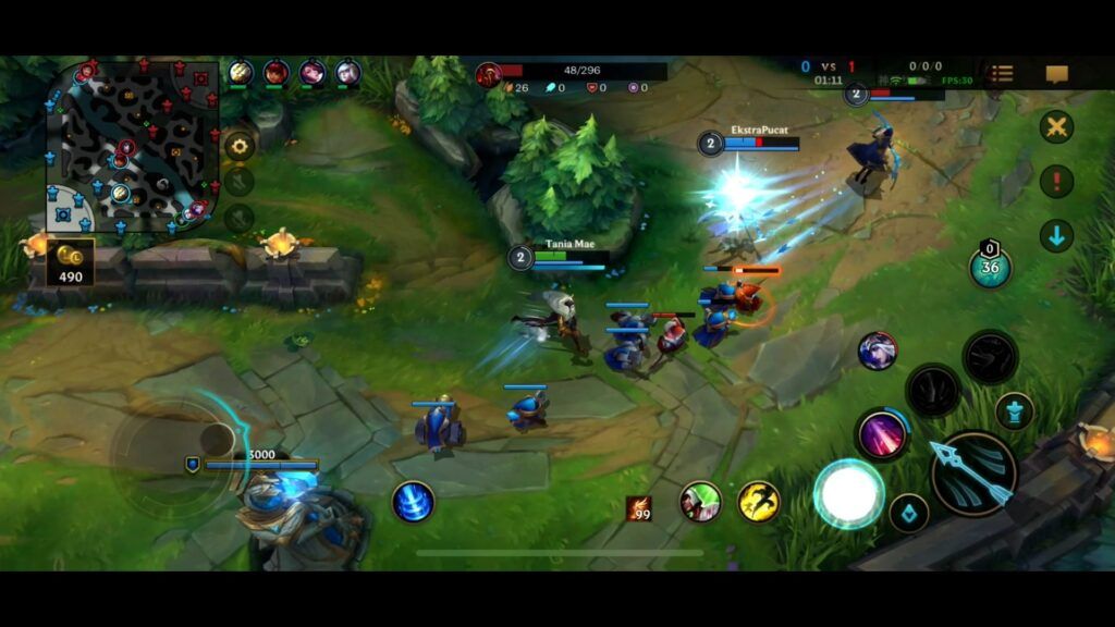 Jhin last hitting minions in Dragon Lane